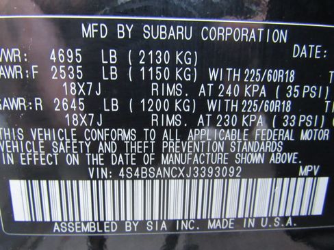 Used 2018 Subaru Outback 2.5i Limited AWD/4WD image 24