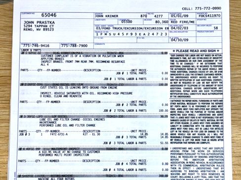 Used 2003 Ford Excursion Eddie Bauer image 93