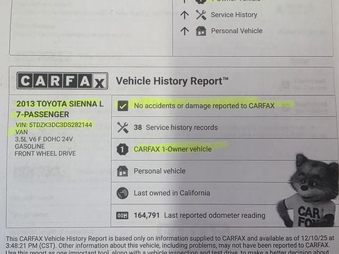 Used 2013 Toyota Sienna image 2