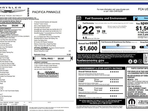 Used 2022 Chrysler Pacifica Pinnacle FWD image 39