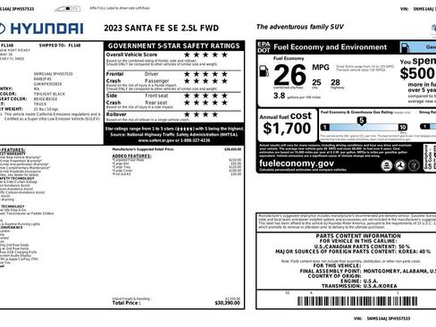 Used 2023 Hyundai Santa Fe SE image 26