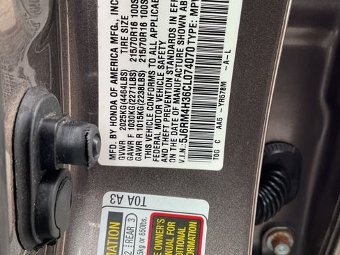 Used 2012 Honda CR-V AWD LX image 11