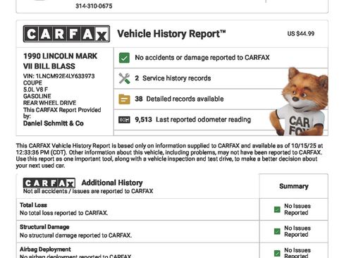 Used 1990 Lincoln Mark VII Blass image 75