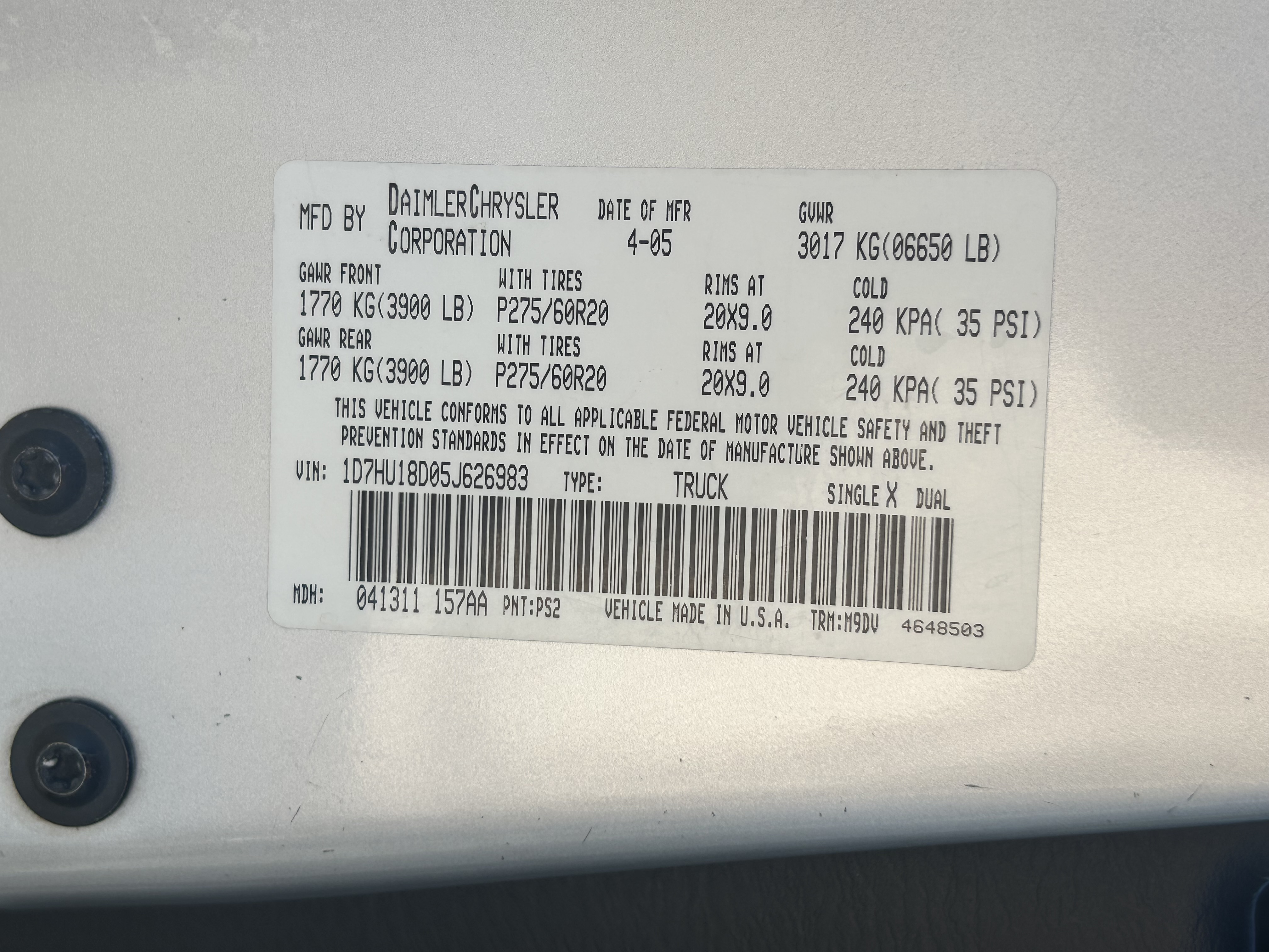 Used 2005 Dodge Ram 1500 Truck SLT AWD/4WD image 26
