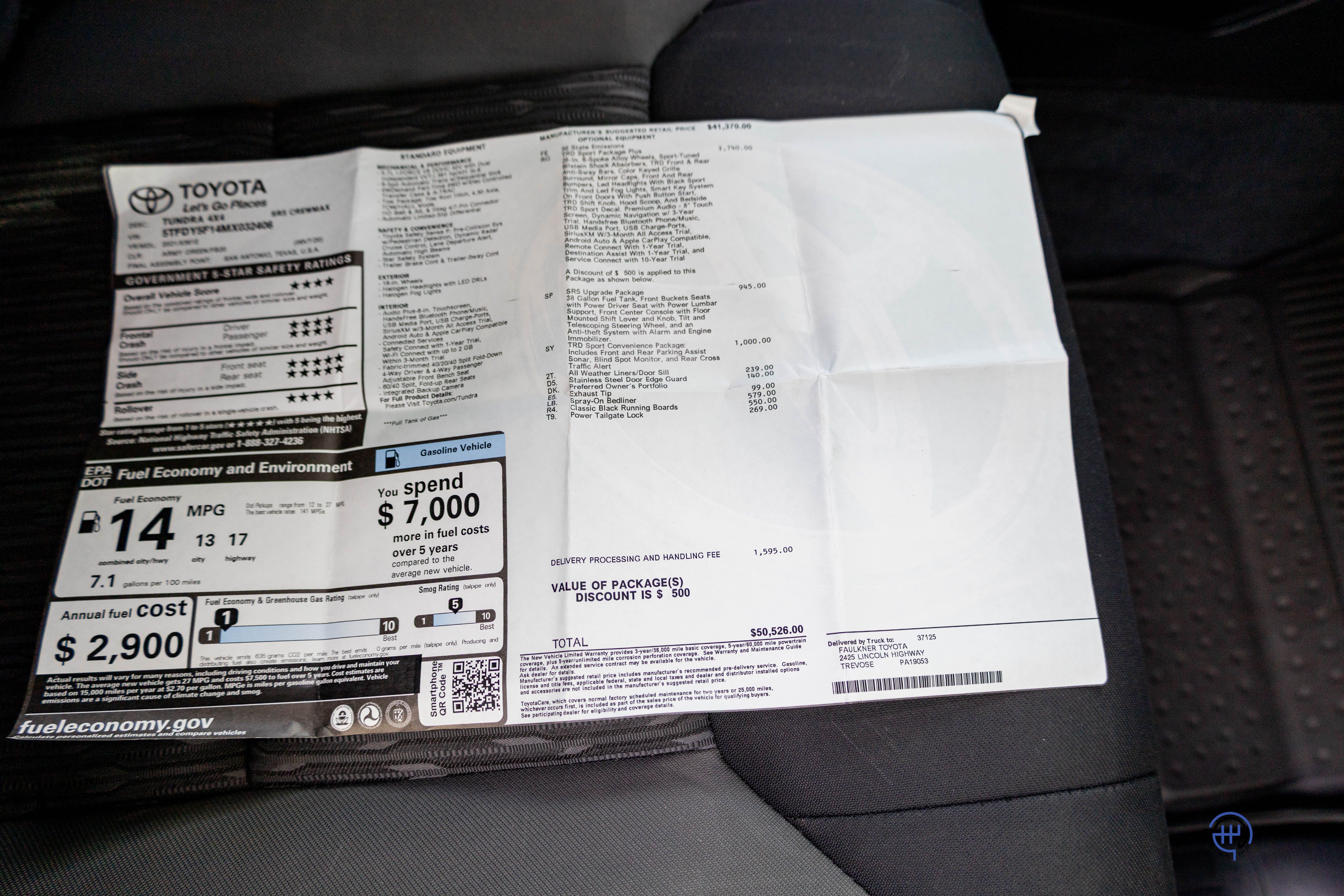 Used 2021 Toyota Tundra 4x4 CrewMax image 53
