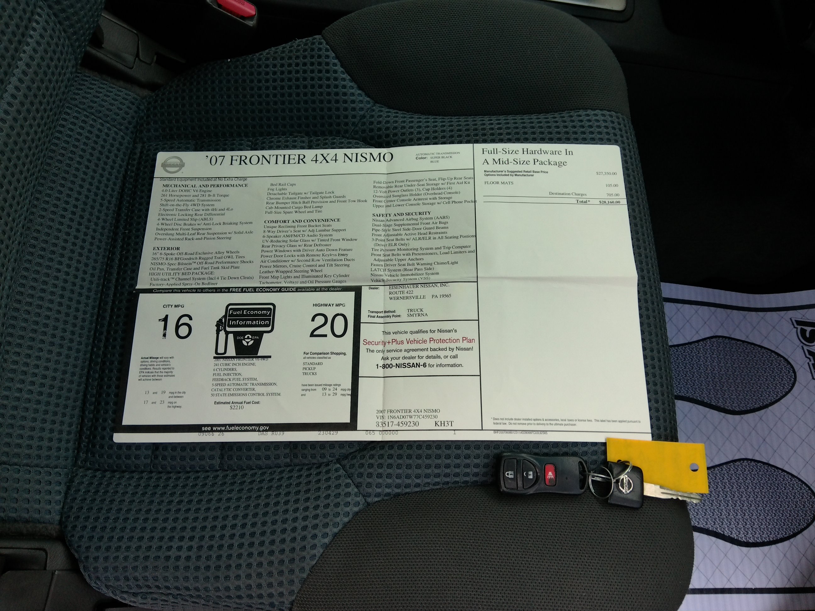 Used 2007 Nissan Frontier 4x4 Crew Cab NISMO image 64