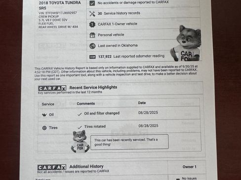 Used 2018 Toyota Tundra SR5 image 2