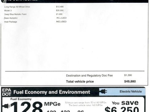 Used 2025 Tesla Model 3 Long Range AWD/4WD image 3