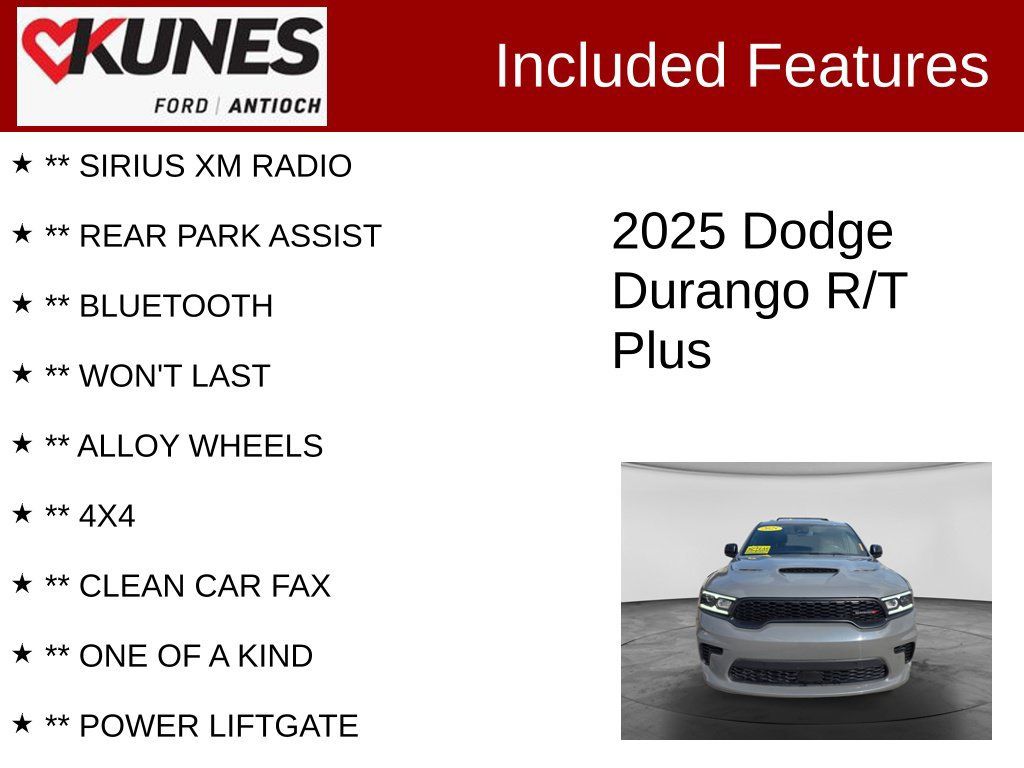 Used 2025 Dodge Durango R/T AWD/4WD image 4