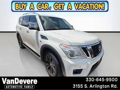 Used 2017 Nissan Armada Platinum w/ Captain Seat Package AWD/4WD image 1