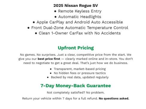 Used 2025 Nissan Rogue SV image 2
