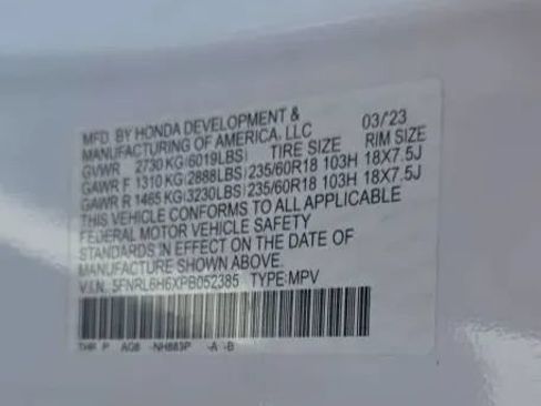 Used 2023 Honda Odyssey EX-L image 69