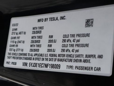 Used 2022 Tesla Model 3 Performance image 47