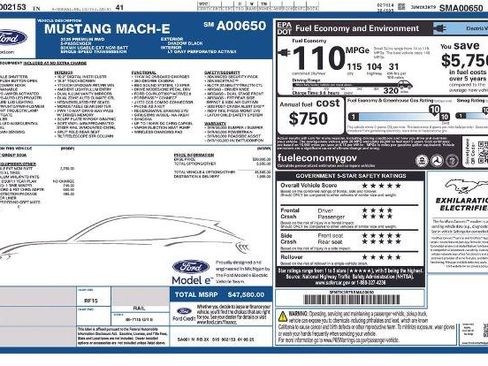 Certified 2025 Ford Mustang Mach-E Premium RWD image 2