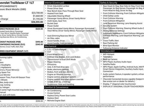 Used 2021 Chevrolet TrailBlazer LT w/ Convenience Package FWD image 1