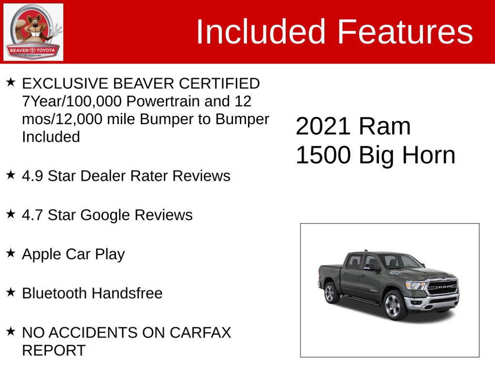 Used 2021 RAM 1500 Big Horn AWD/4WD image 4