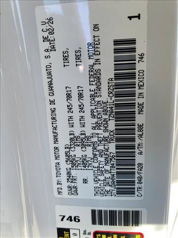 Certified 2026 Toyota Tacoma SR RWD image 17