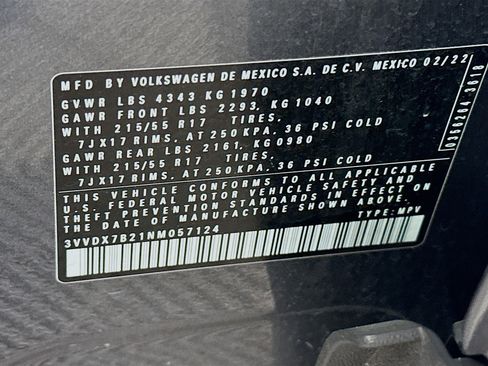 Used 2022 Volkswagen Taos S FWD image 12