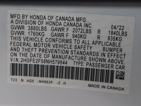 Used 2022 Honda Civic Sport image 38