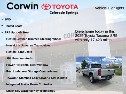 Used 2025 Toyota Tacoma SR5 AWD/4WD image 6