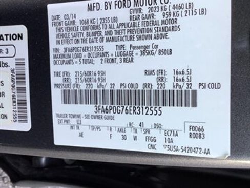 Used 2014 Ford Fusion S FWD image 20