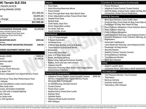 Used 2023 GMC Terrain SLE w/ Driver Convenience Package AWD/4WD image 4