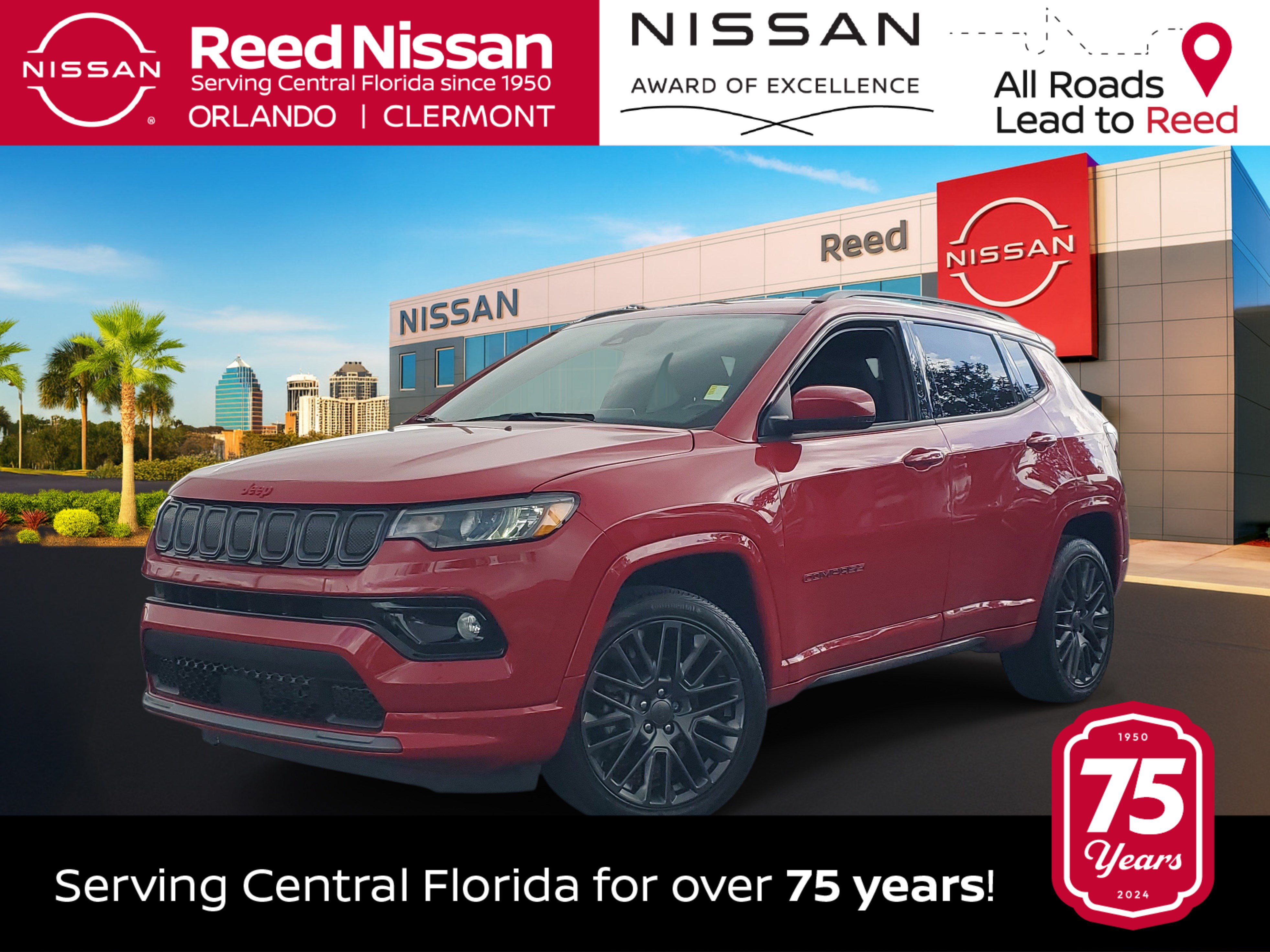 Used 2022 Jeep Compass Limited AWD/4WD image 1