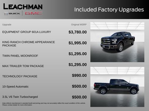 Used 2017 Ford F150 King Ranch w/ Equipment Group 601A Luxury AWD/4WD image 9