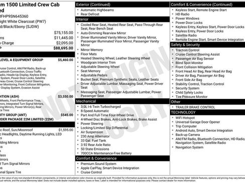 Used 2025 RAM 1500 Limited AWD/4WD image 14