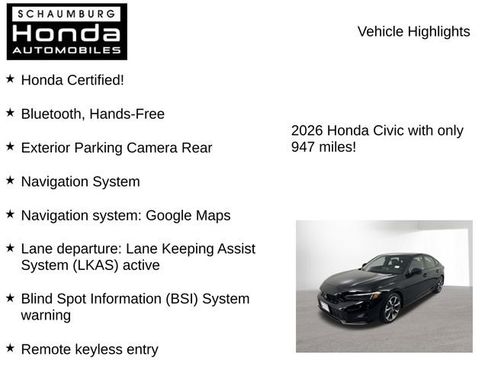 Certified 2026 Honda Civic Sport Touring image 7