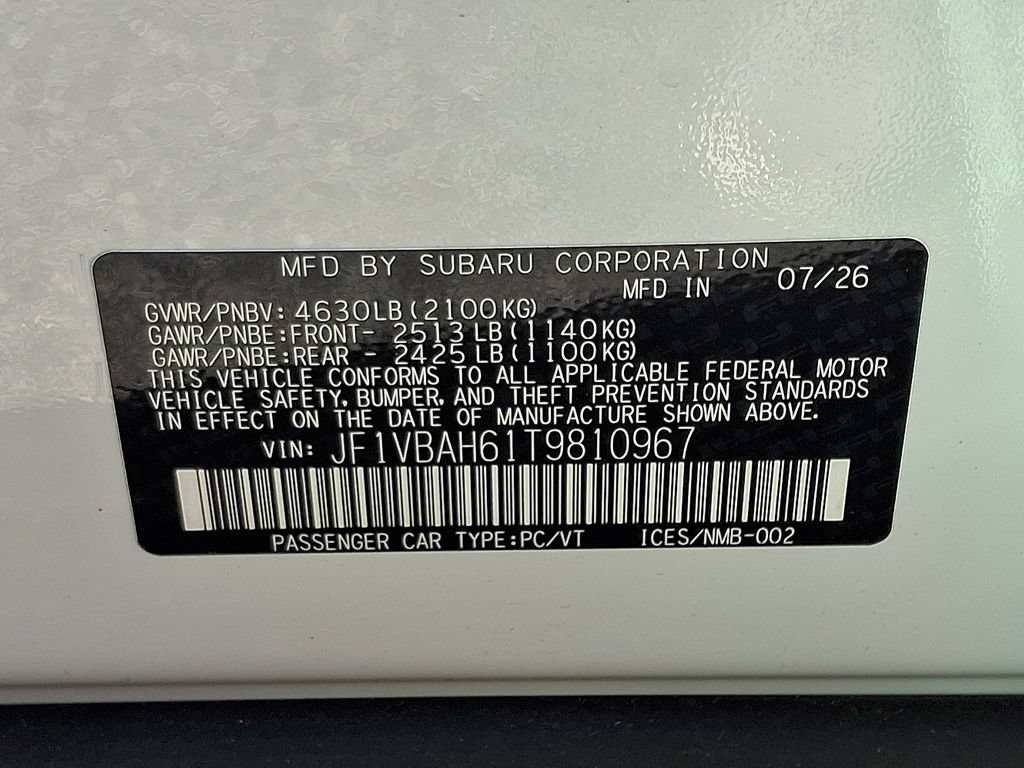 New 2026 Subaru WRX Premium AWD/4WD image 10