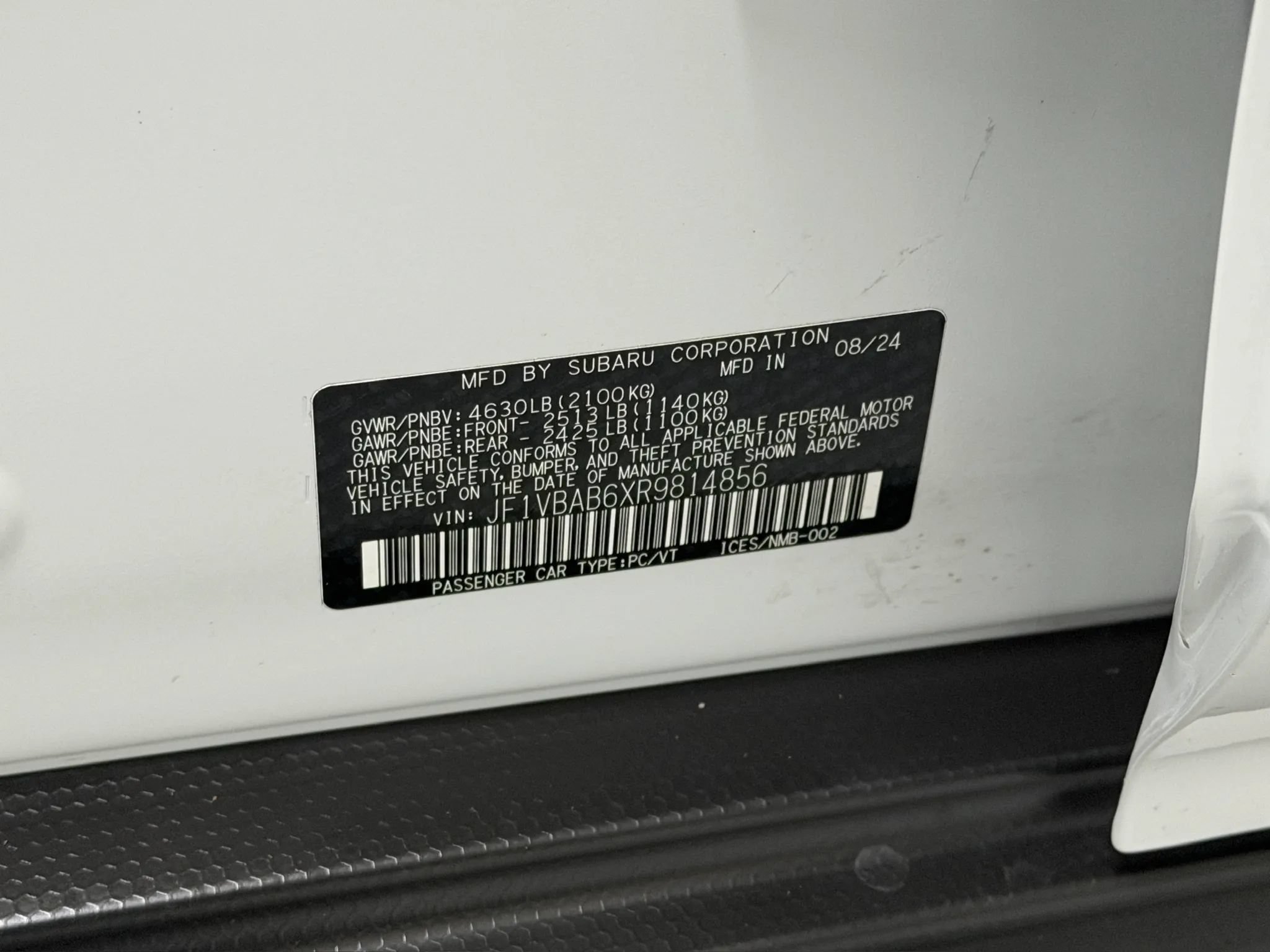 Used 2024 Subaru WRX AWD/4WD image 96