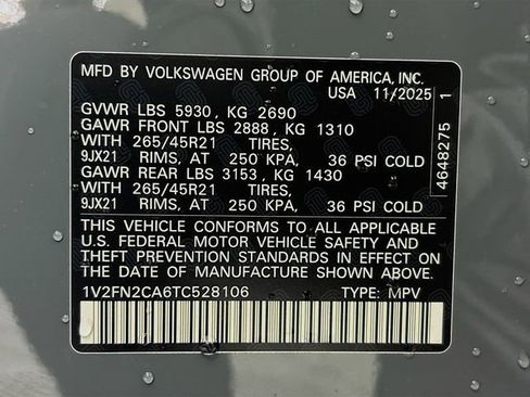 New 2026 Volkswagen Atlas SEL Premium R-Line AWD/4WD image 35