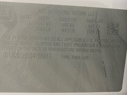 Used 2013 Chevrolet Sonic LT image 10