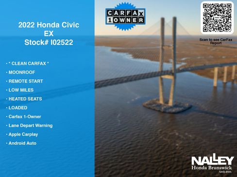 Certified 2022 Honda Civic EX image 7