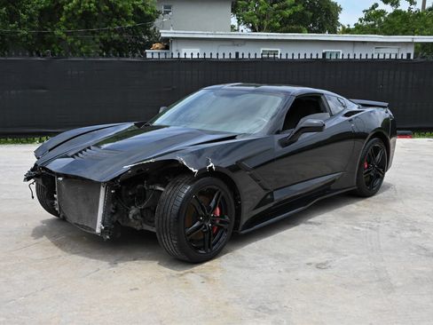 Used 2017 Chevrolet Corvette Stingray Coupe w/ Carbon Flash Badge Package RWD image 1
