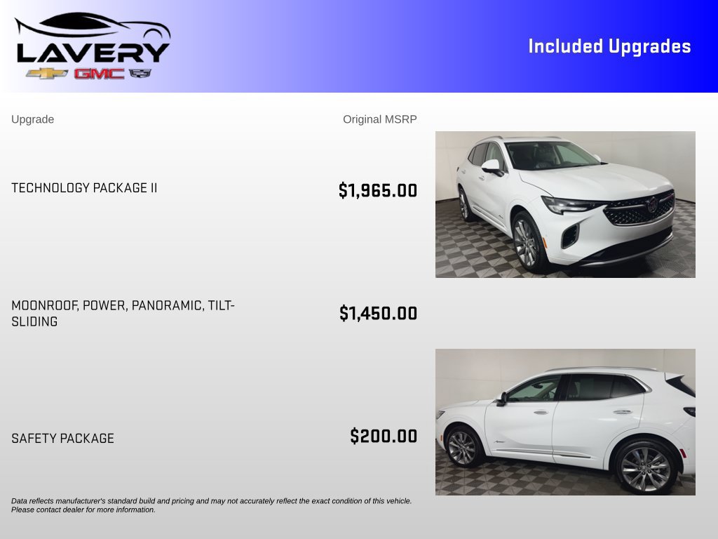 Used 2022 Buick Envision Avenir w/ Technology Package II AWD/4WD image 7