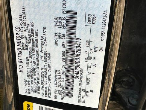 Used 2018 Ford Fusion SE w/ Fusion SE Technology Package image 25