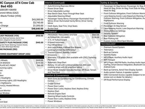 Used 2024 GMC Canyon AT4 w/ Technology Package AWD/4WD image 36
