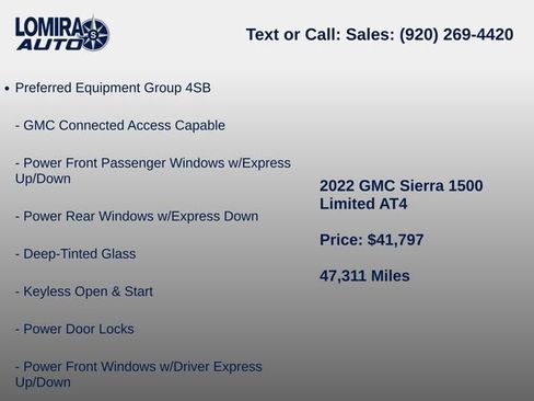 Used 2022 GMC Sierra 1500 AT4 w/ AT4 Preferred Package AWD/4WD image 6