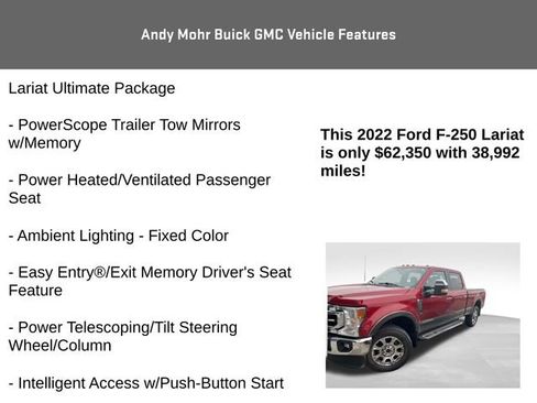 Used 2022 Ford F250 Lariat w/ Lariat Ultimate Package image 12