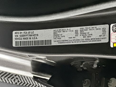 Used 2022 RAM 1500 Limited w/ Body Color Bumper Group image 12