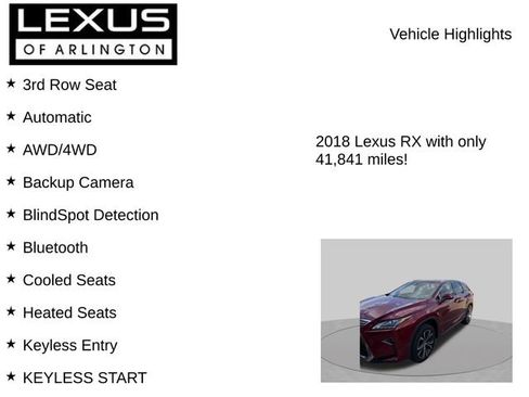 Used 2018 Lexus RX 350L AWD image 8