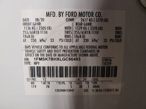 Used 2020 Ford Explorer 2WD image 33