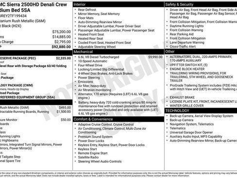 New 2026 GMC Sierra 2500 Denali w/ Denali Reserve Package AWD/4WD image 49