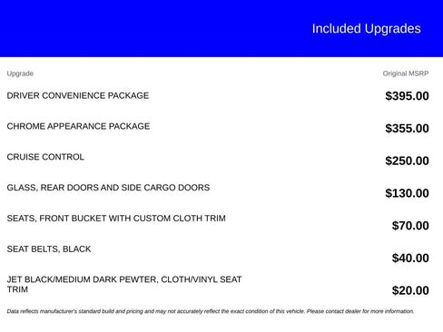 Used 2025 GMC Savana 2500 w/ Driver Convenience Package RWD image 8