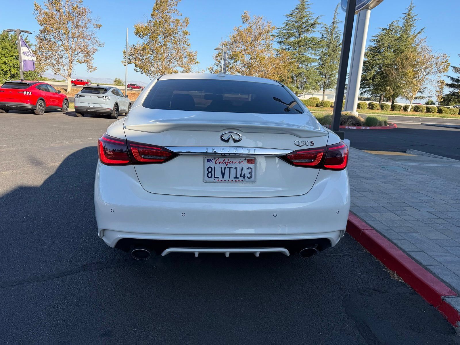 Used 2019 INFINITI Q50 Red Sport 400 w/ Sensory Package RWD image 4
