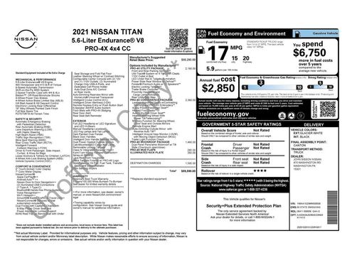 Used 2021 Nissan Titan PRO-4X w/ Pro-4x Convenience Package AWD/4WD image 1