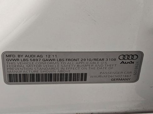 Used 2012 Audi A8 L 4.2 w/ Driver Assistance Pkg image 18