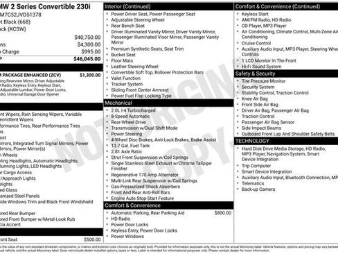 Used 2018 BMW 230i Convertible w/ Premium Package Enhanced image 25